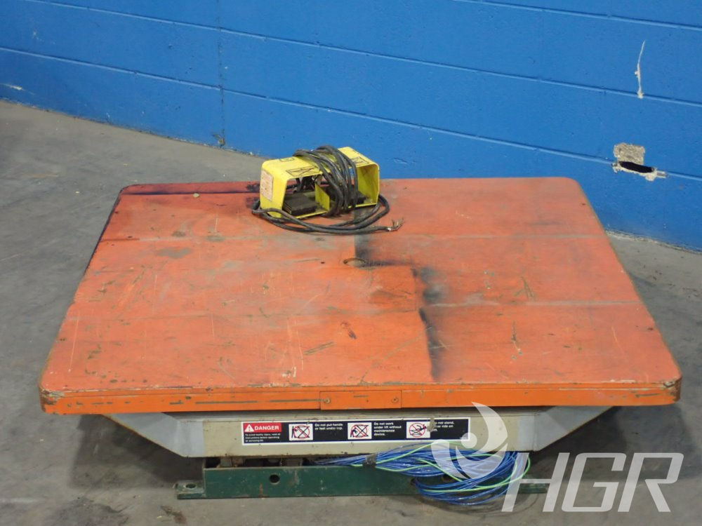 Used Pneumatic Lift Table Hgr Industrial Surplus