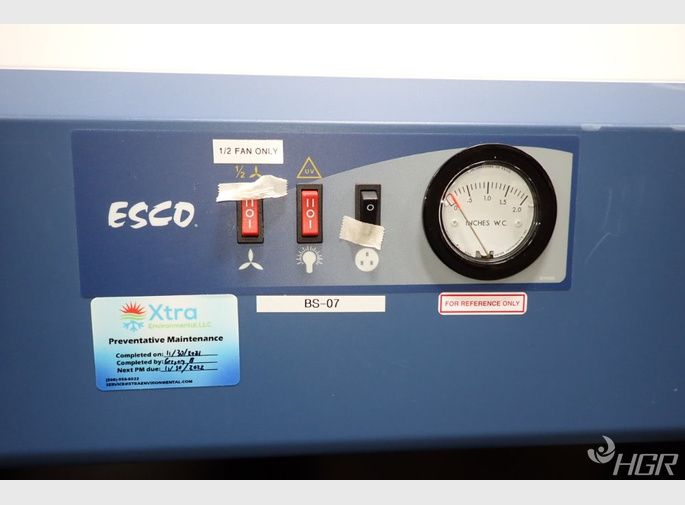 Used Esco Laminar Flow Cabinet Hgr Industrial Surplus