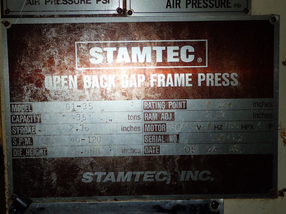 Stamtee Open Back Gap Frame Press
