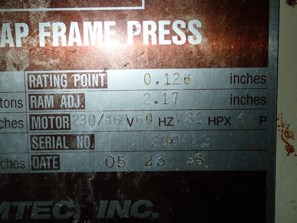 Stamtee Open Back Gap Frame Press
