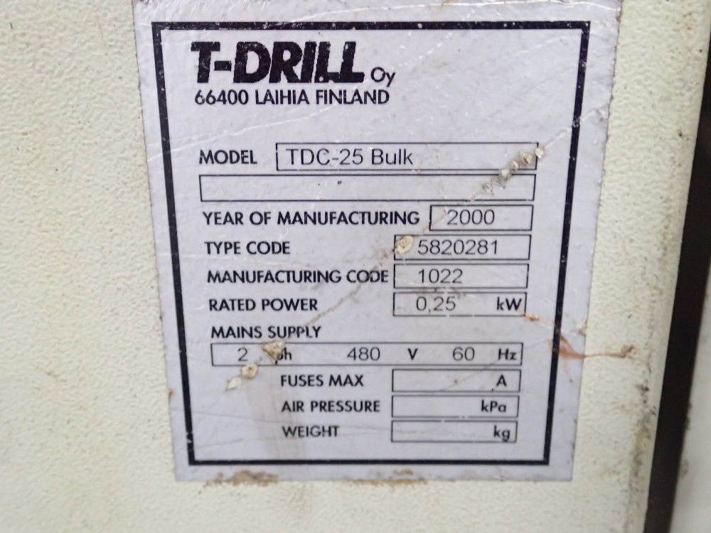 T-drill Tube Cut Off