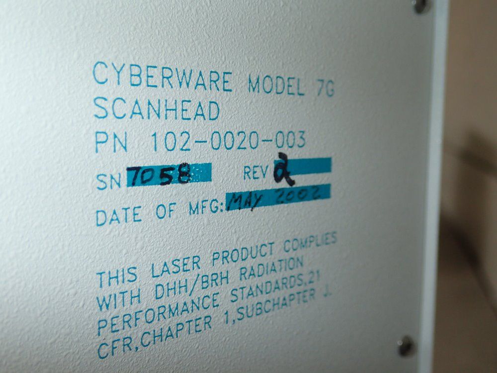 Cyberware 3d Scanner