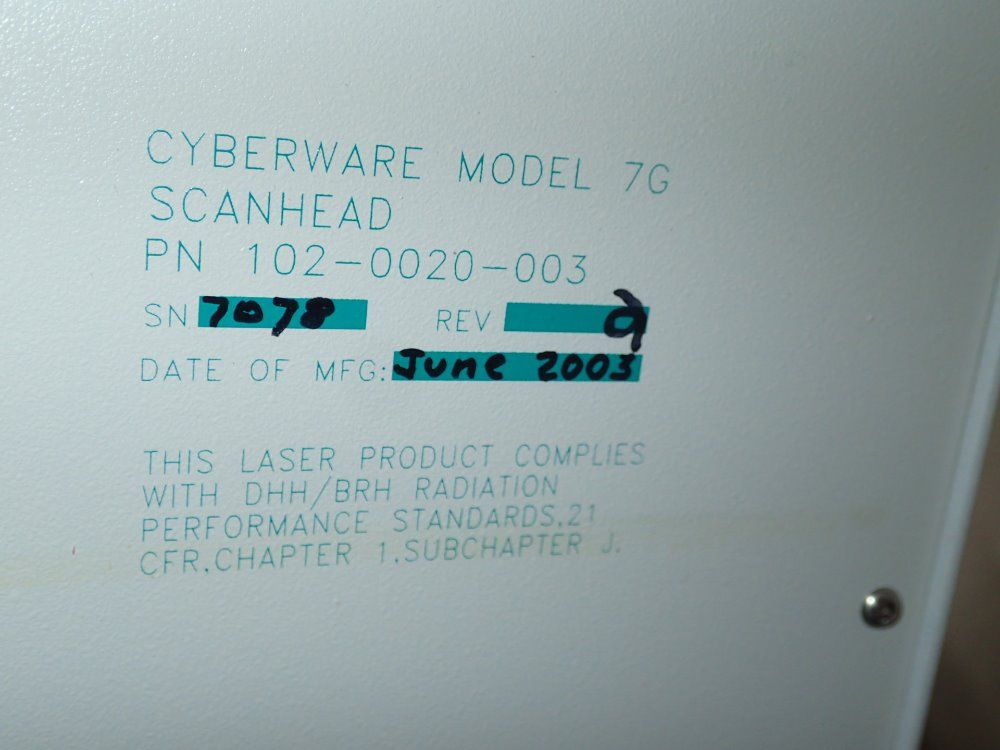 Cyberware 3d Scanner