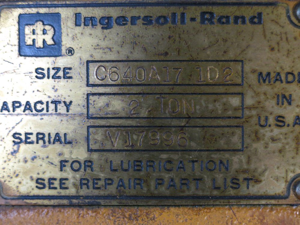 Ingersoll Rand Air Hoist