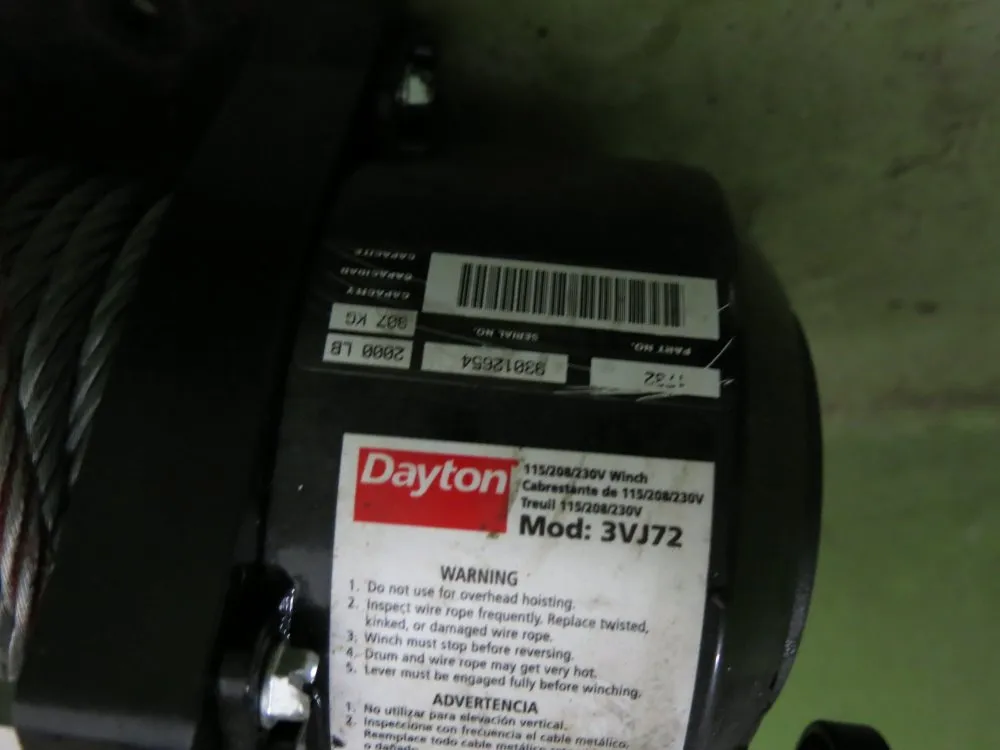 Dayton Electric Winch