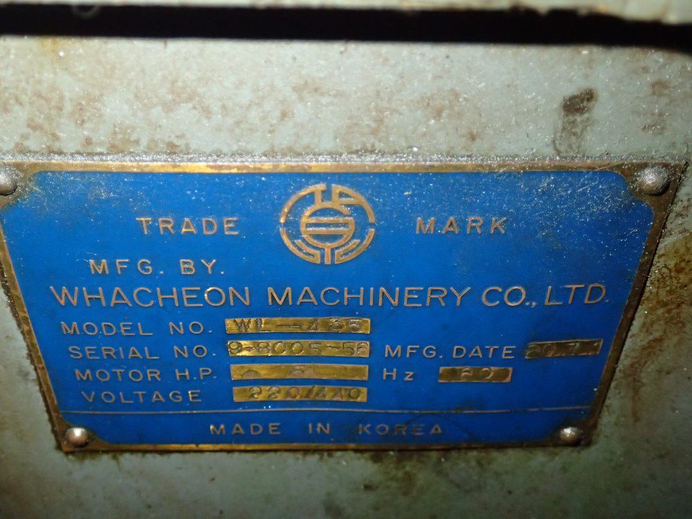 Whacheon Machinery Lathe