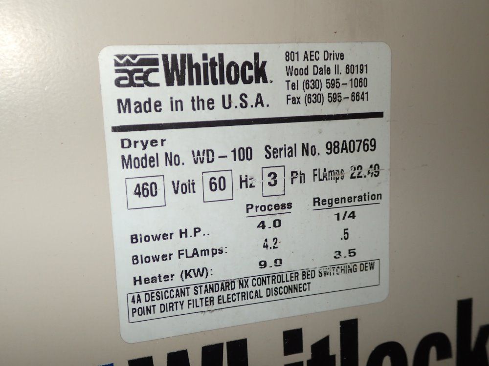 Aec / Whitlock Dryer