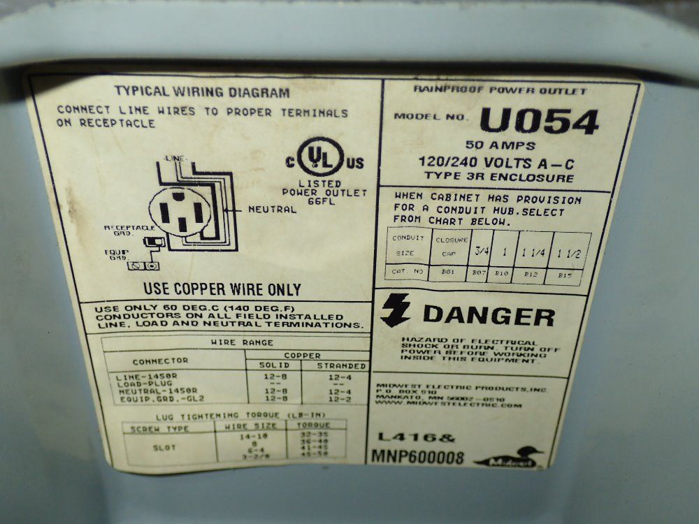Midwest Rainproof Power Outlet