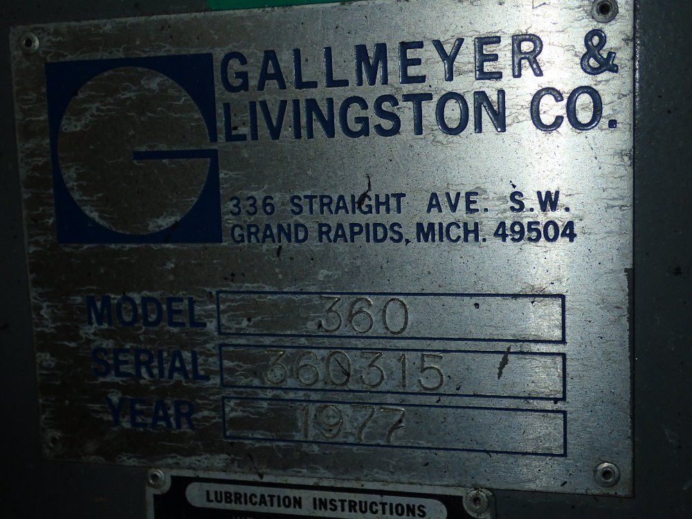 Gallmeyer Surface Grinder