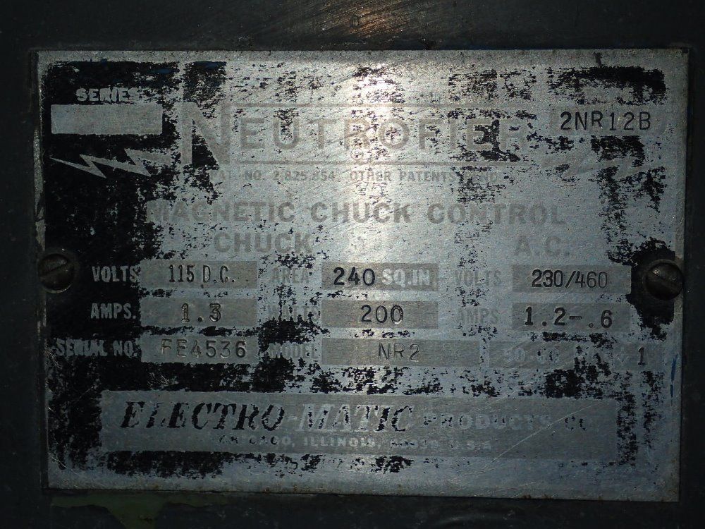 Gallmeyer Surface Grinder