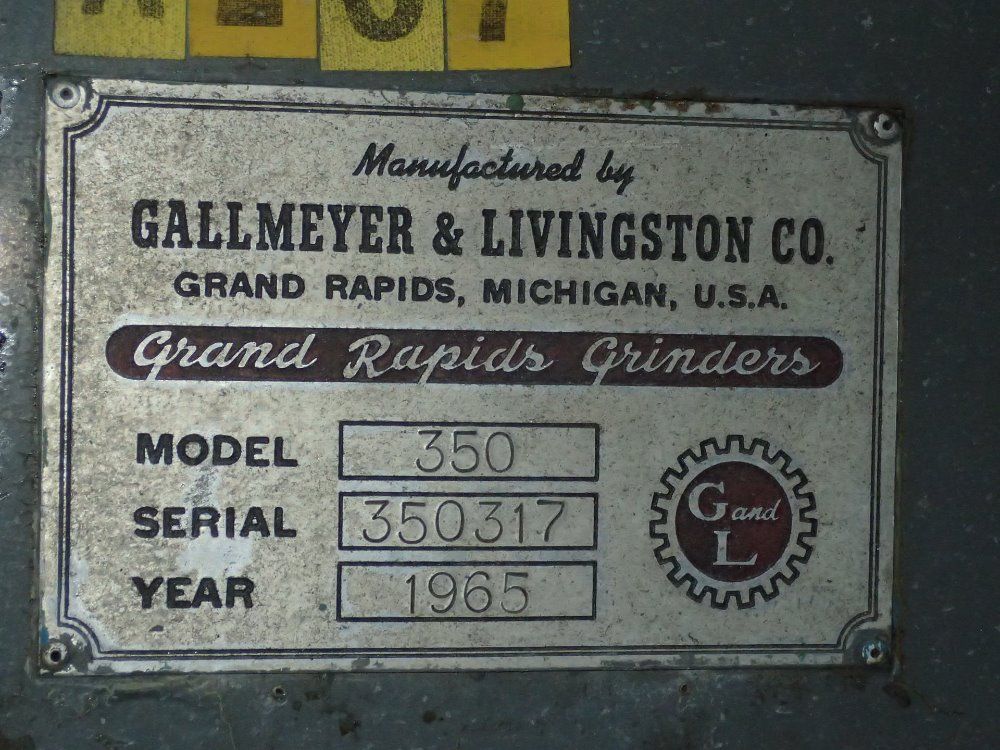Gallmeyer Surface Grinder