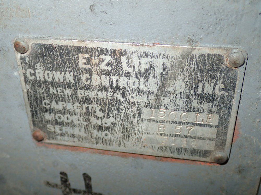 E-z Lift/crown Controls Portable Hydraulic Die Lift