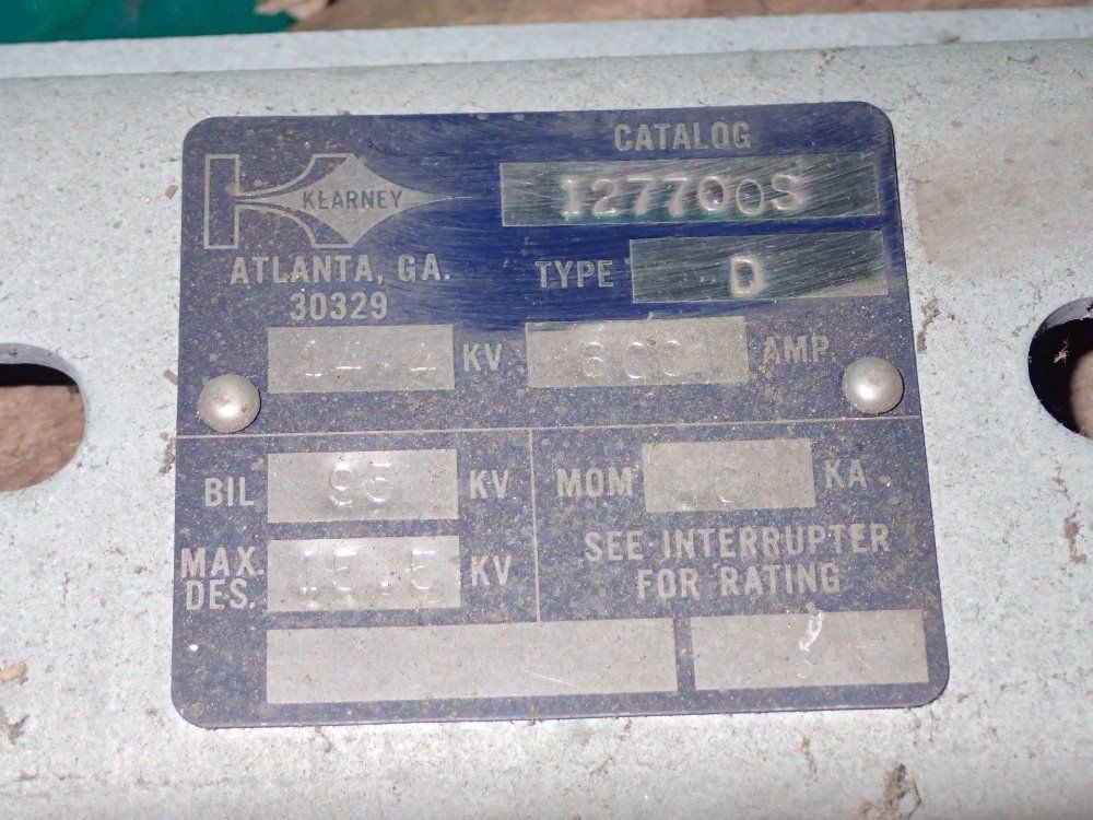 Kearney Hook-operated Disconnect Switches