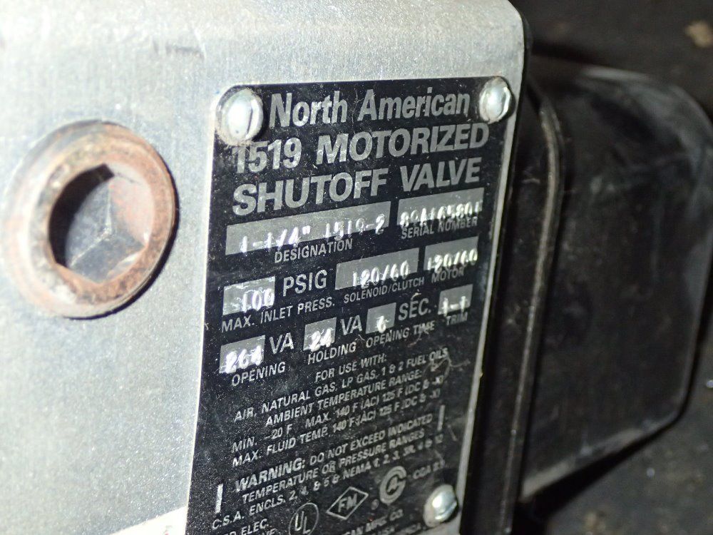 North American Mfg. Co. Automatic Shut Off Valve