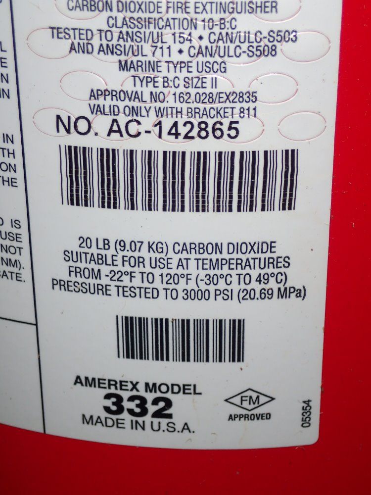 Amerex Co2 Fire Extinguisher