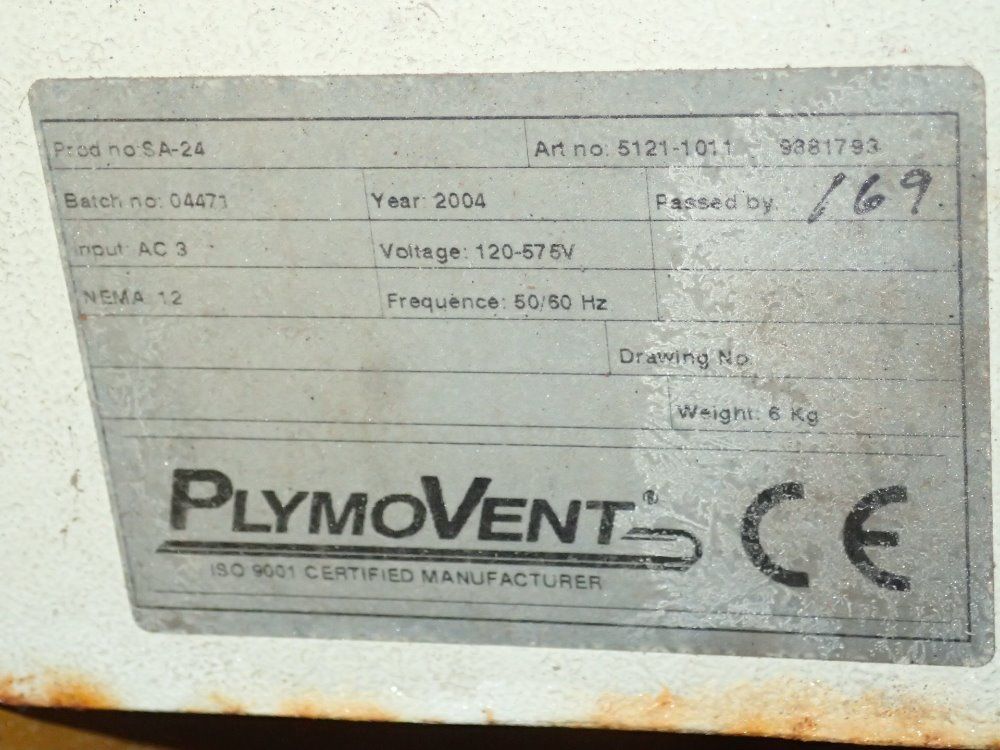 Plymo Vent Dust Collector