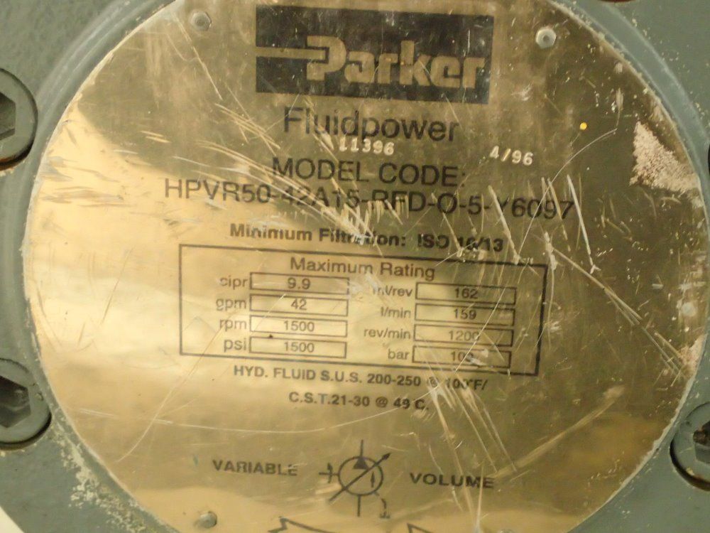 Norco/parker/continental Hydraulics Hydraulic Unit