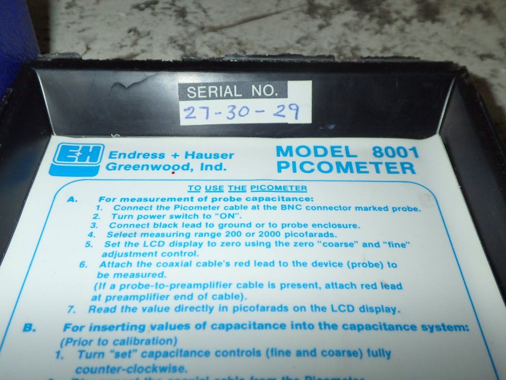 Endress Hauser Picometer