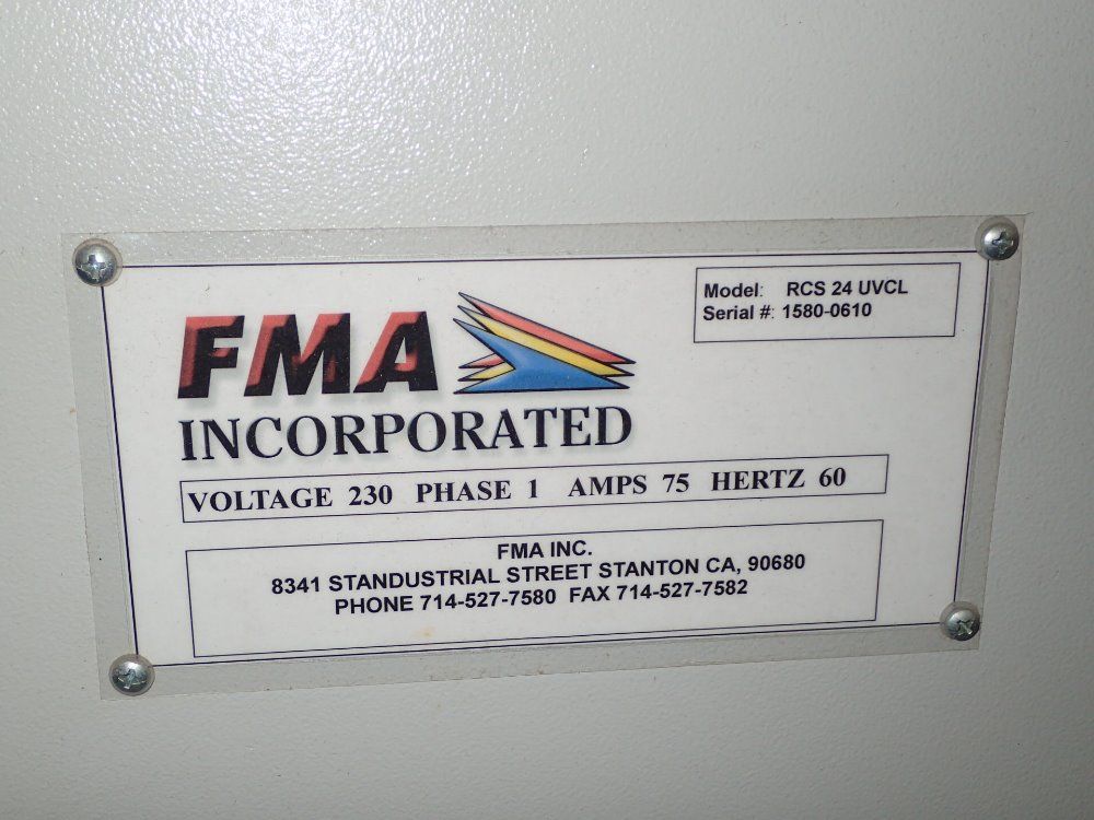 Fma Inc. Uv Finisher/coating Machine