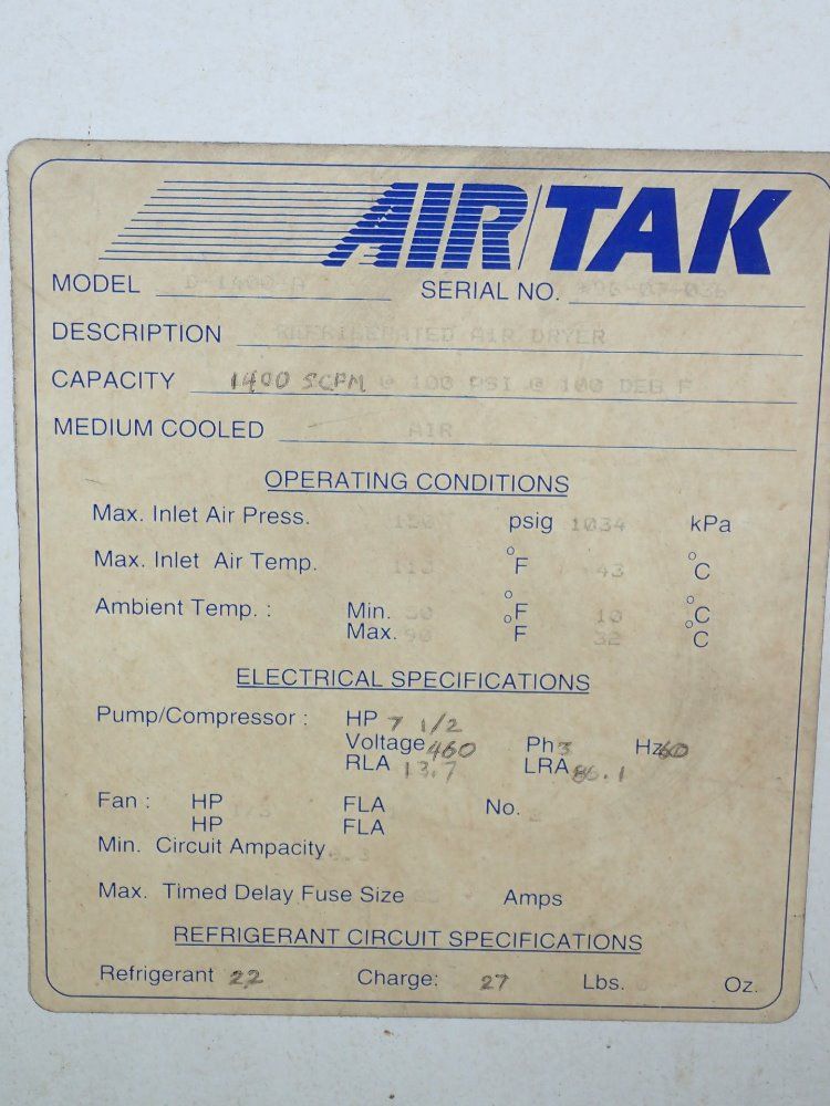 Air Tak Air Dryer