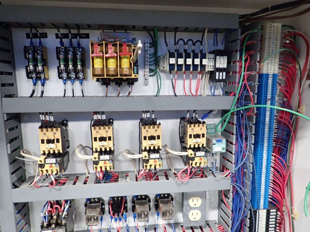 Omron / Hoffman Enclosure W/ Plc & Electrical Components