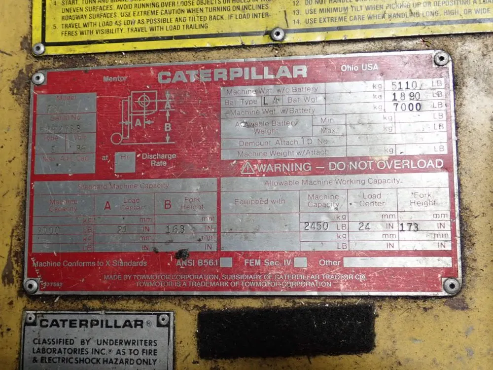 Caterpillar Electric Forklift