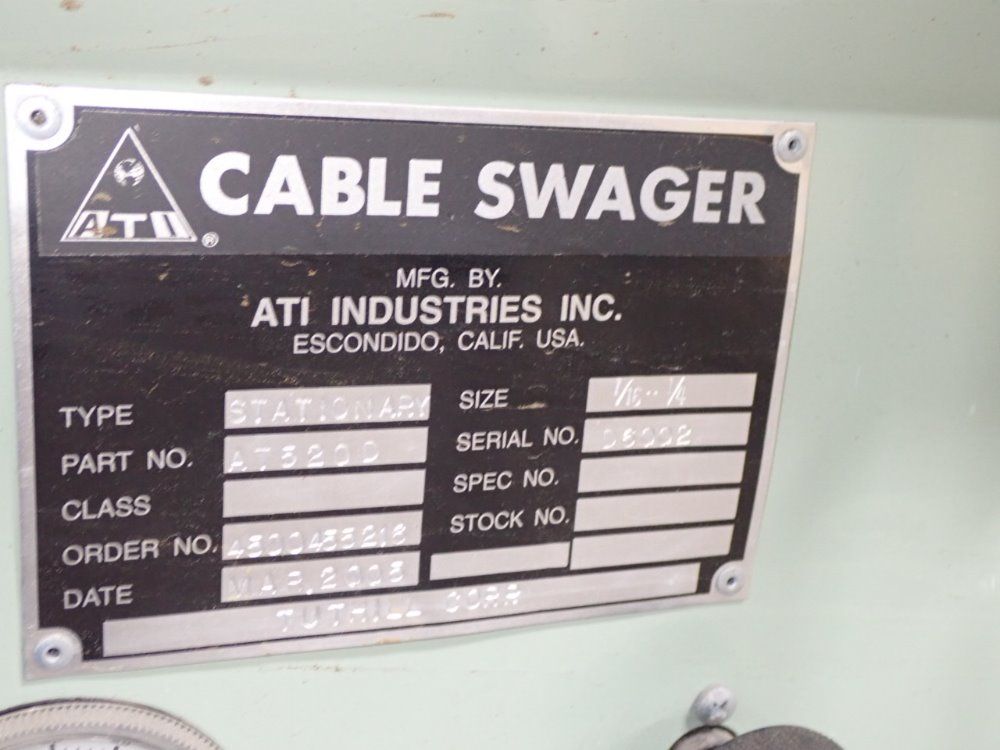 Ati Industries Cable Swager