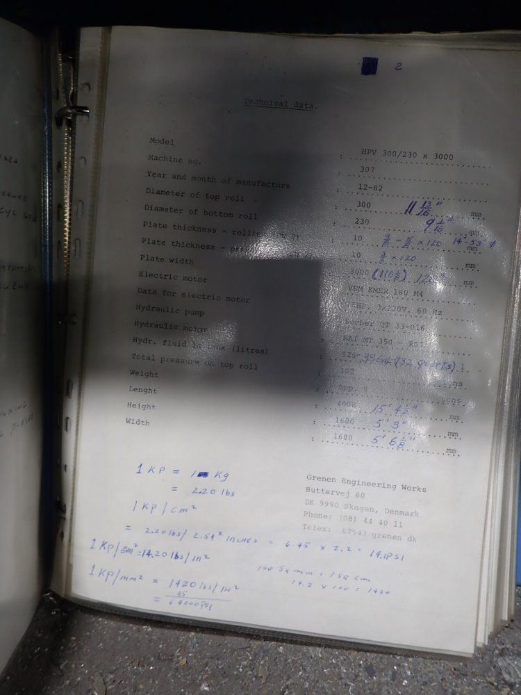 Grenen Bending Rolls