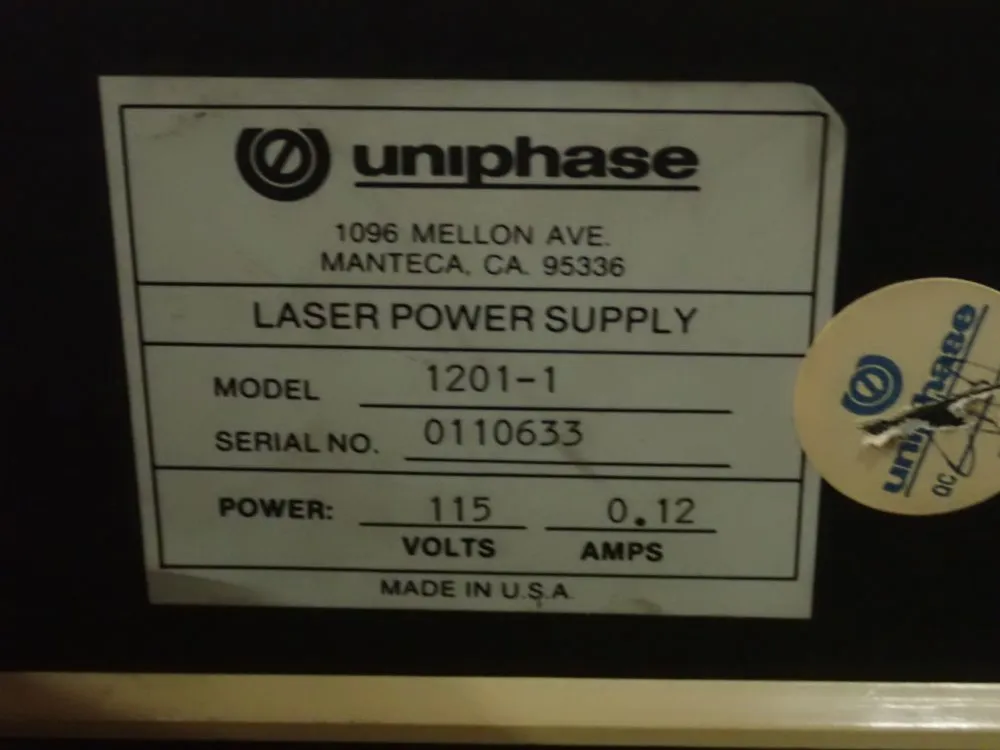 Uniphase Laser Power Supply