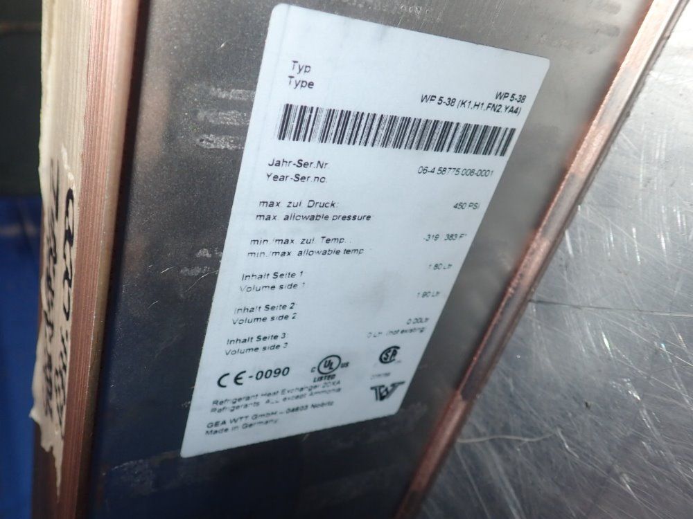 Gea Wtt Heat Exchanger