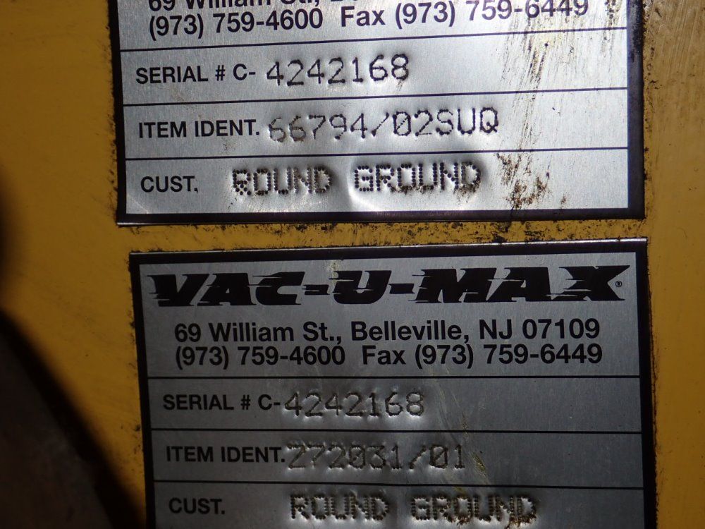 Vac-u-max Vacuum Pump W/ Hoppper