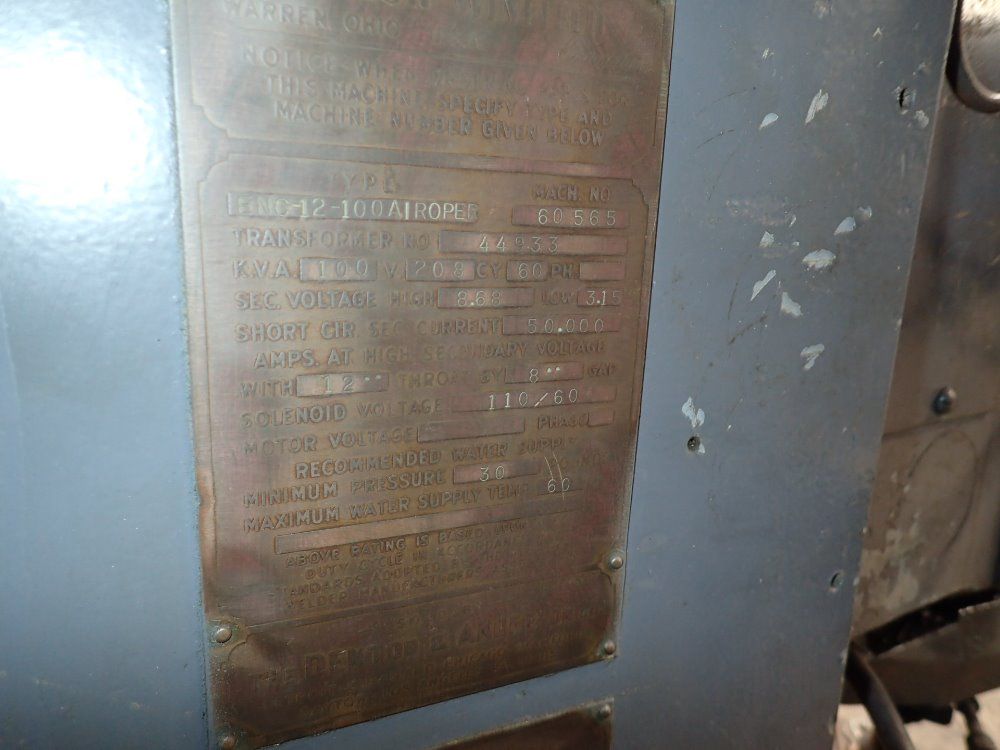 Taylor Winfield Spot Welder