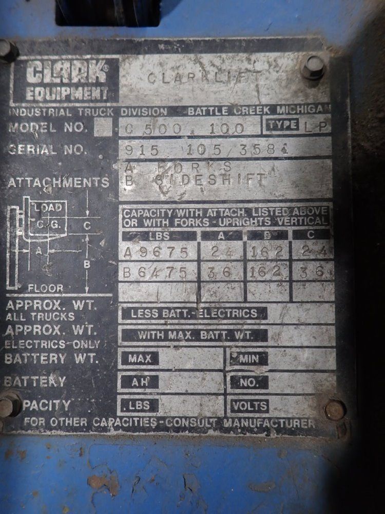 Clark Propane Forklift