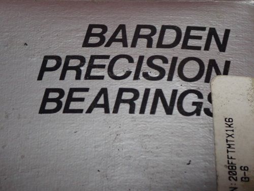 Barden 109hdm Angular Contact Ball Bearings 208fftmtx1k6 - 109hdm
