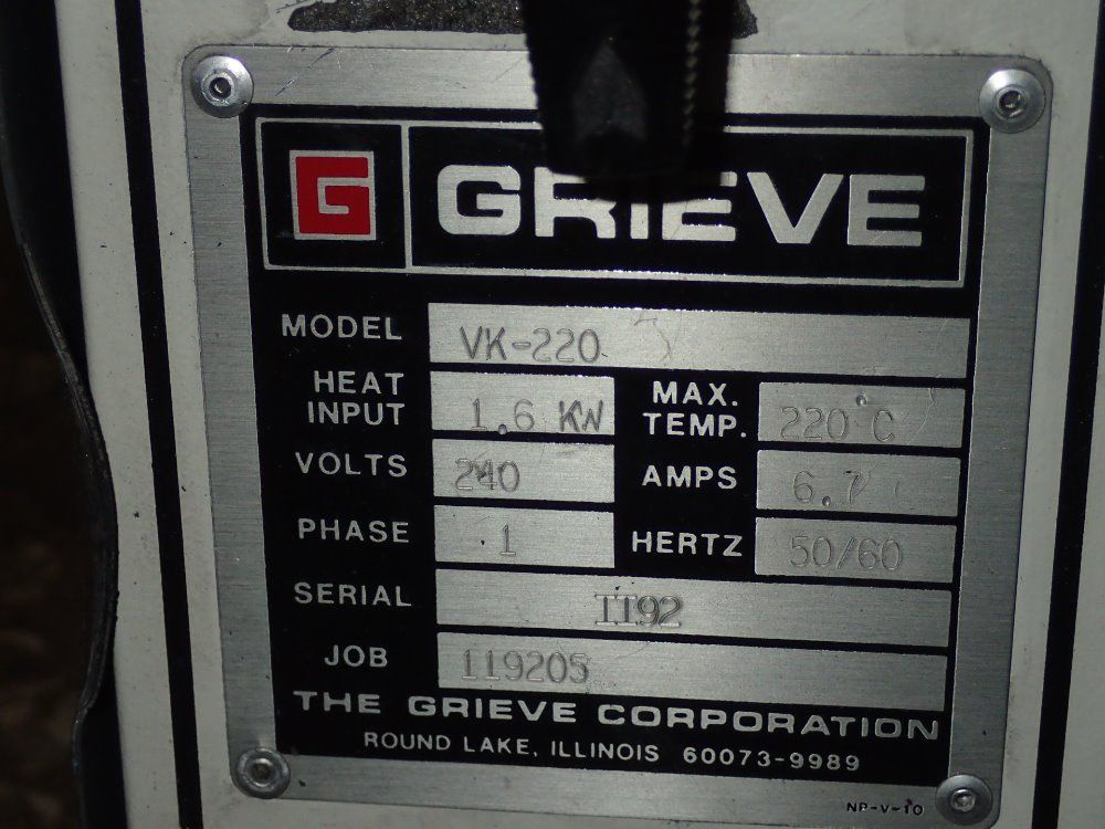 Grieve Vacuum Oven