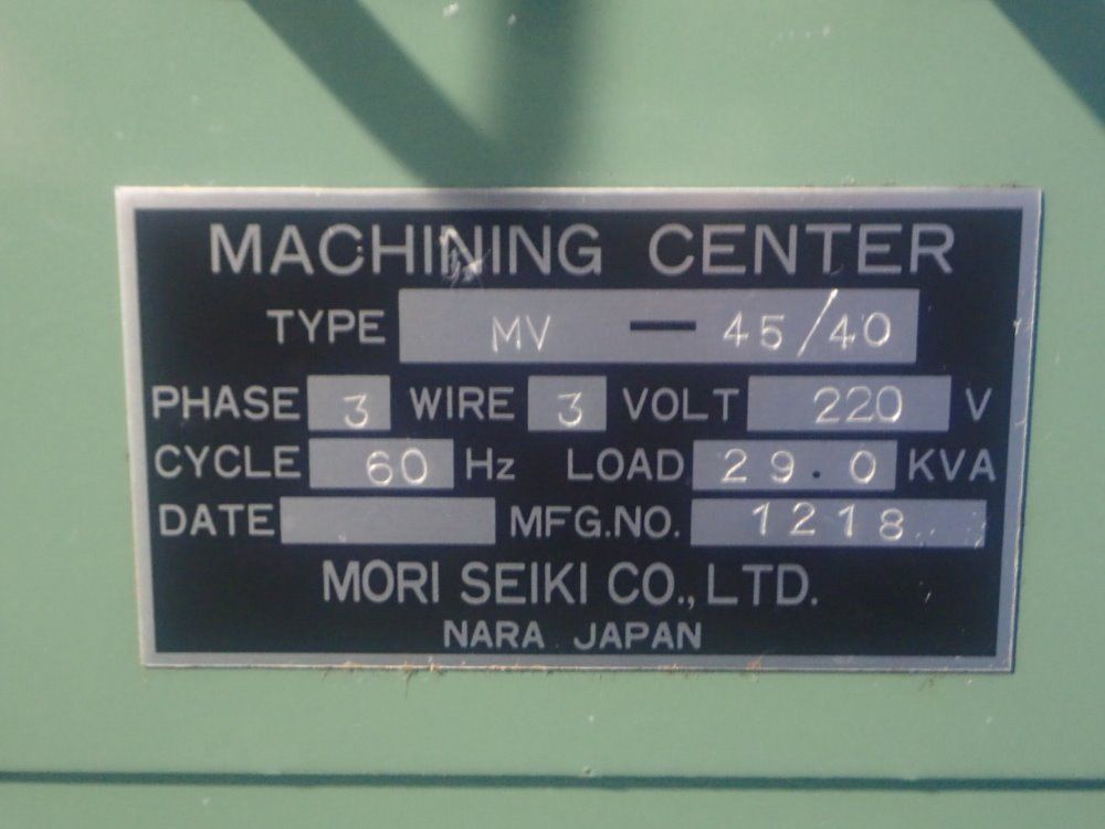 Mori Seiki Cnc Vmc