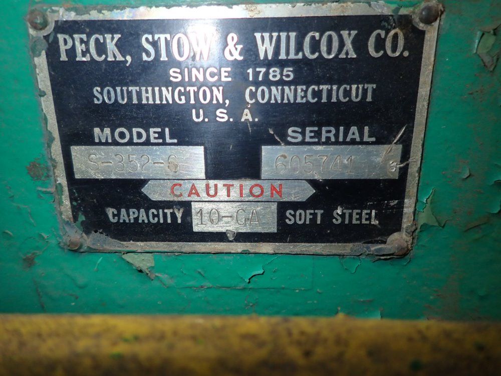 Peck Stow & Wilcox S-352-6 Shear