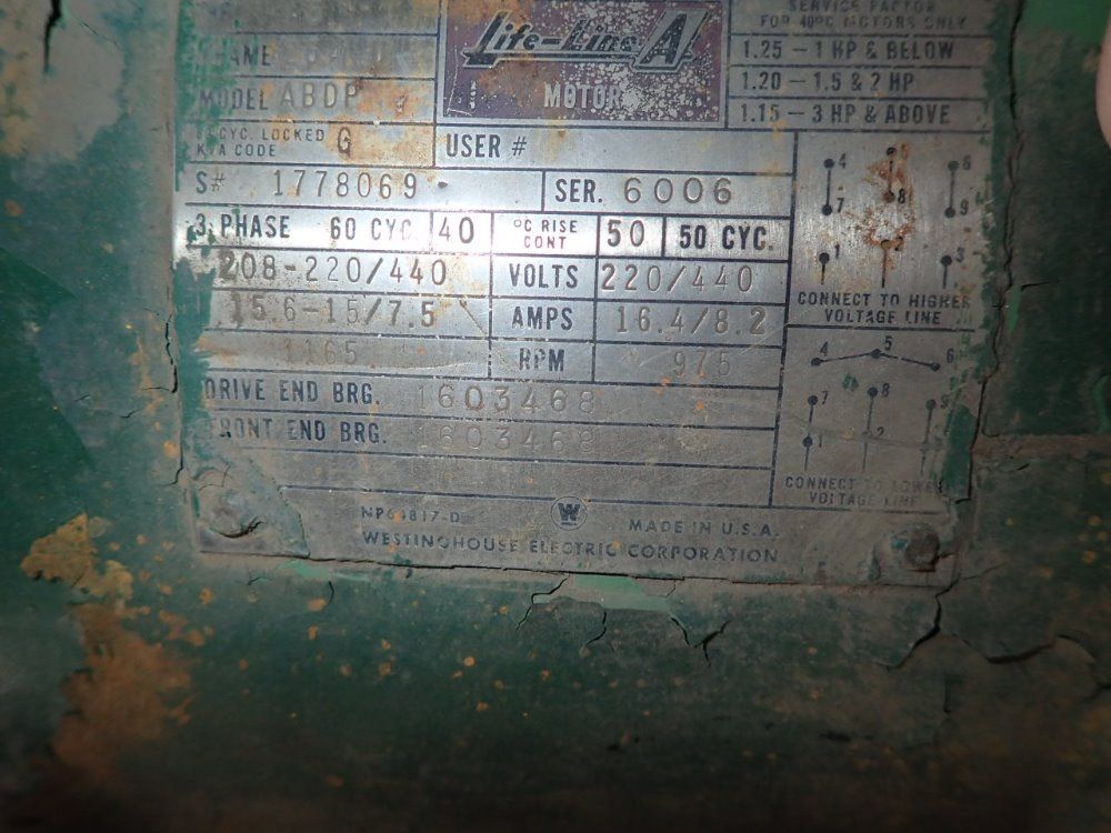 Peck Stow & Wilcox S-352-6 Shear