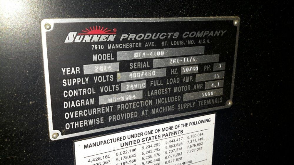 Sunnen 2.5" X 21" Id, 13.12' Stroke Hta-4100 Horizontal Tube Honing Machine - Hta-4100