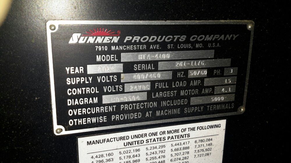 Sunnen 2.5" X 21" Id, 13.12' Stroke Hta-4100 Horizontal Tube Honing Machine - Hta-4100