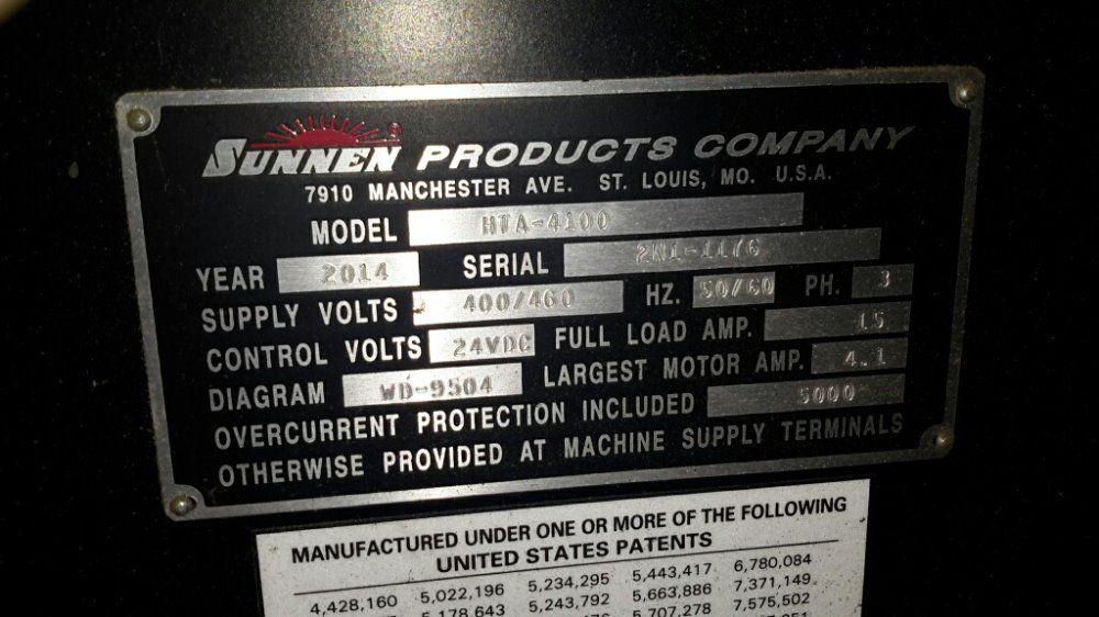 Sunnen 2.5" X 21" Id, 13.12' Stroke Hta-4100 Horizontal Tube Honing Machine - Hta-4100
