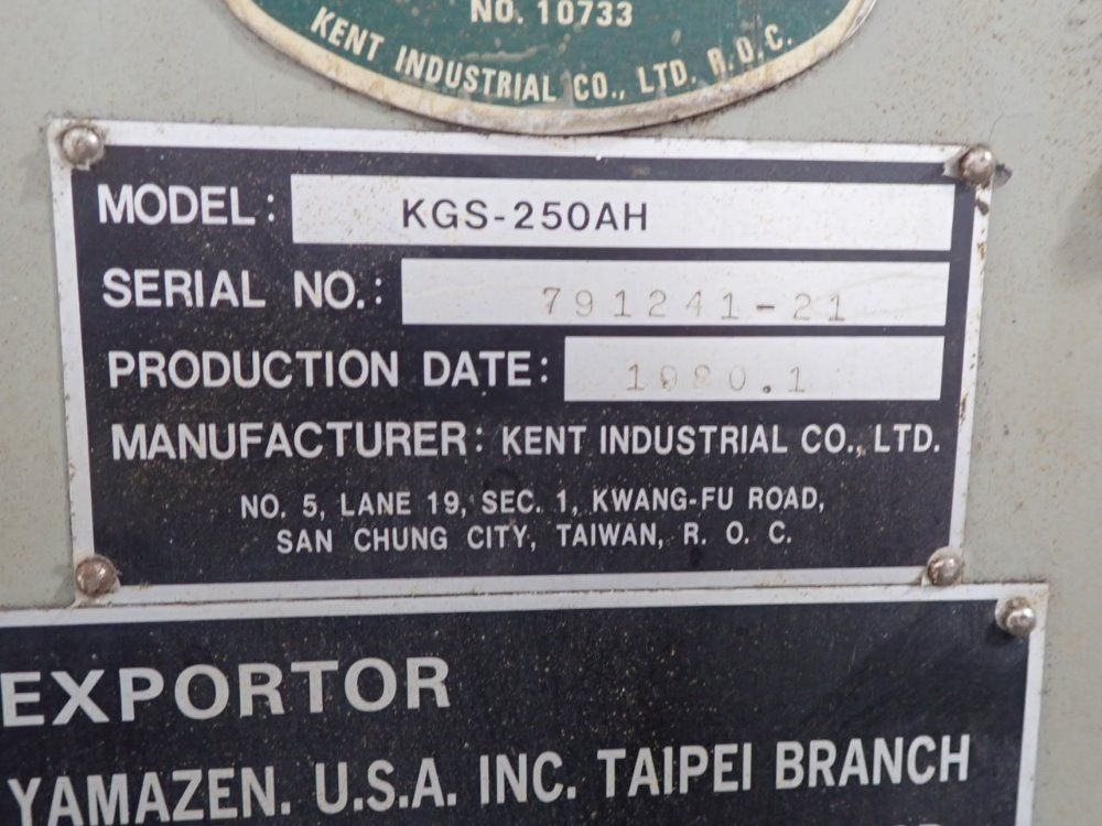 Kent Surface Grinder