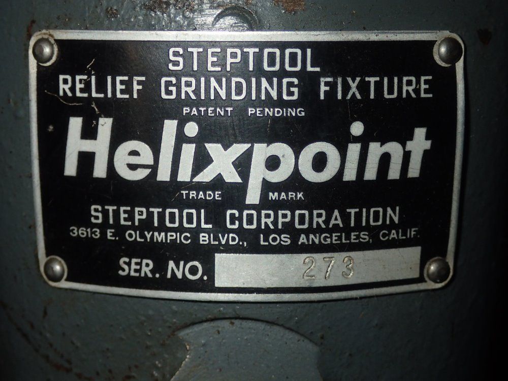 Step Tool Relief Grinding Fixtre