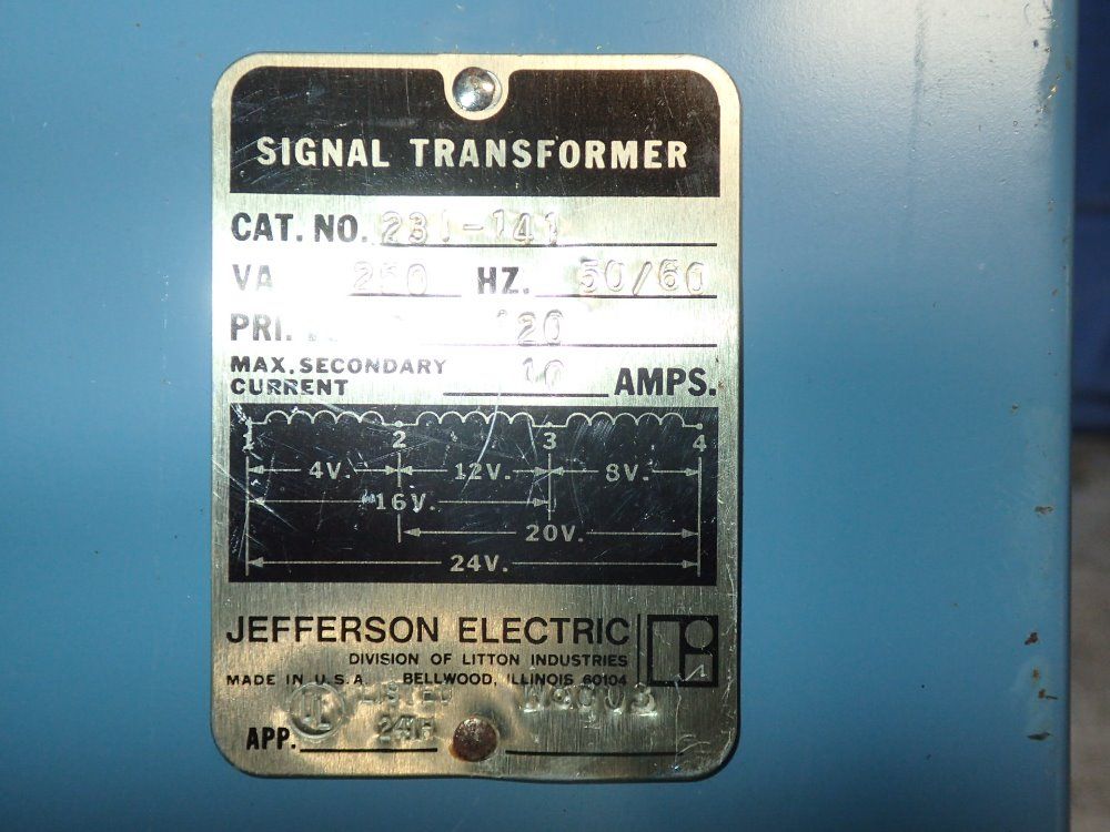 Jefferson Electroc Signal Transformer