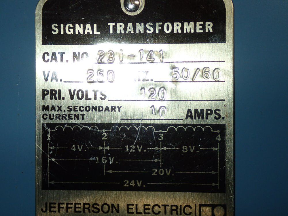 Jefferson Electroc Signal Transformer