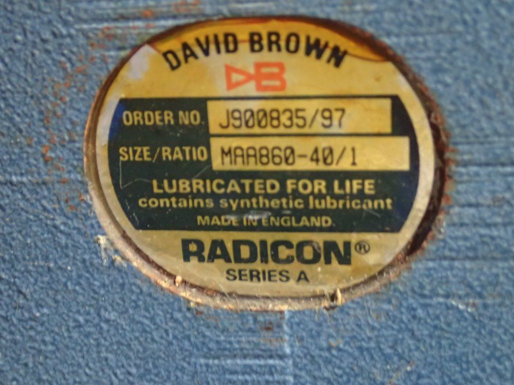 David Brown/ Radicon Gear Reducer