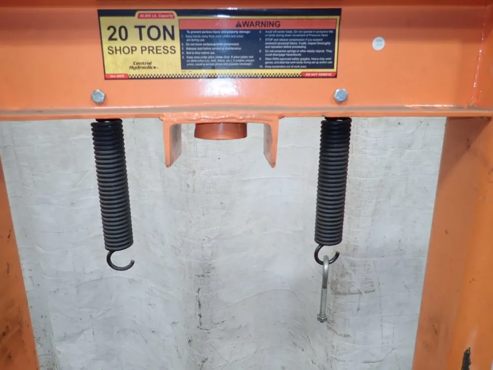 Central Hydraulics H Frame Press