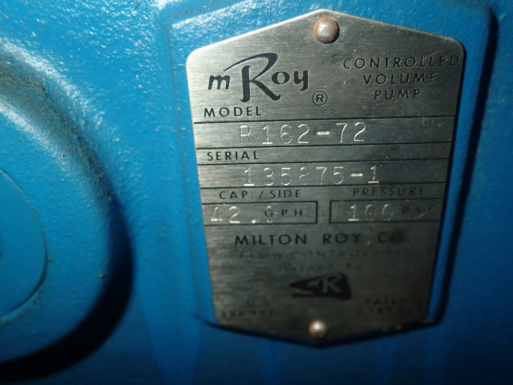 Mroy Controlled Volume Pump