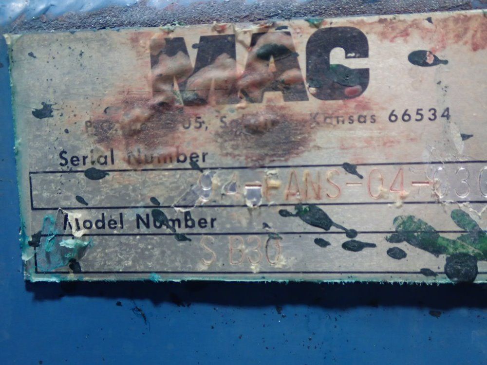 Mac Mac Sb30 Dust Collector