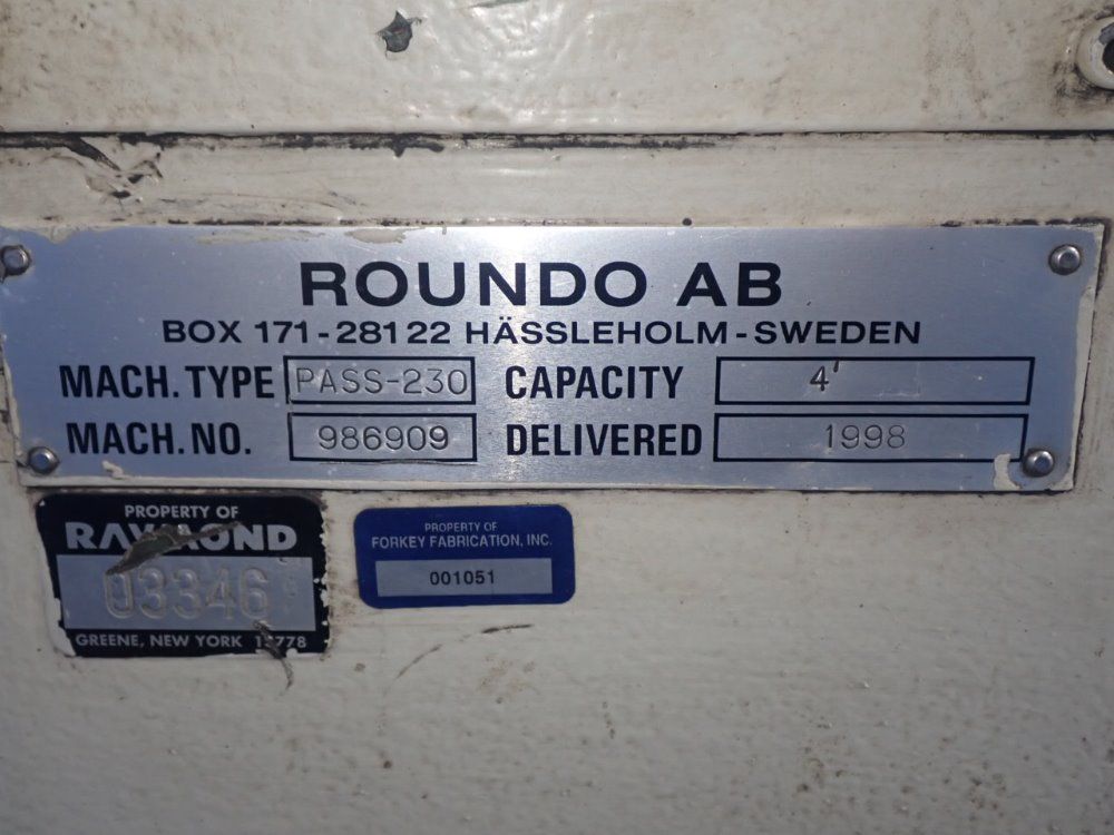 Roundo 48" Pass-230 Plate Bender - Pass-230